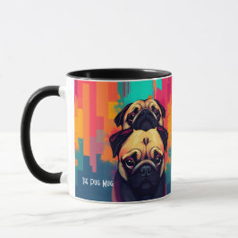 Taza "The Pug Mug" - Tan Pug Dog Coffee Mug