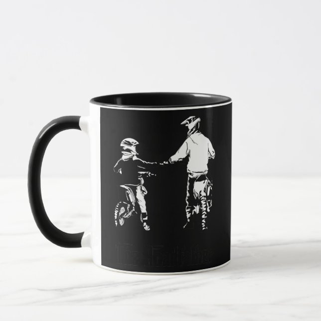 Taza The Road Father Dad And Son Motocross Dirt Bike (Izquierda)