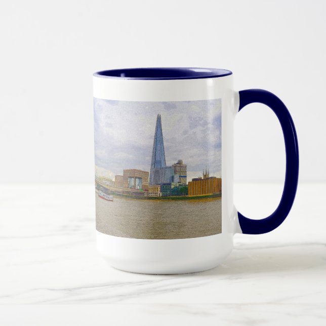 Taza The Shard, Thames River, Londres, Inglaterra (Derecha)