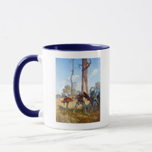 Taza The Slay of Sir Lamorak, c. 1922, por N.C. Wyeth