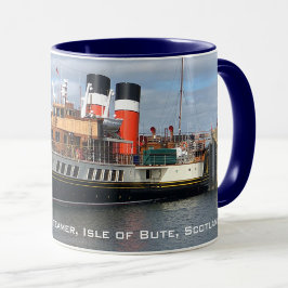 Taza The Waverley Paddle Steamer, Rothesay, Escocia