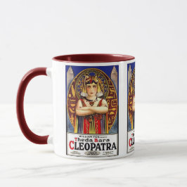 Taza Theda Bara como película de Cleopatra vintage