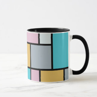 Taza Theo Van Doesburg - Composición 17 - Arte Mondrian