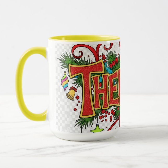 Taza Therapist- Cute Festive Professionals Mug  (Izquierda)