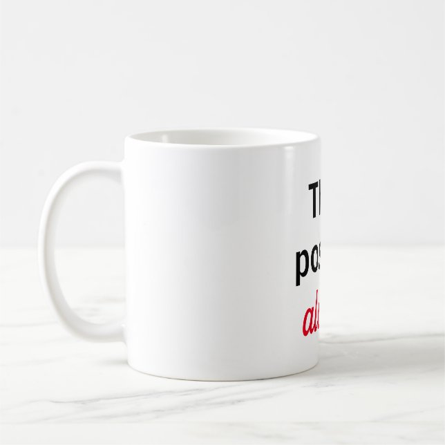 Taza think positive always (Izquierda)