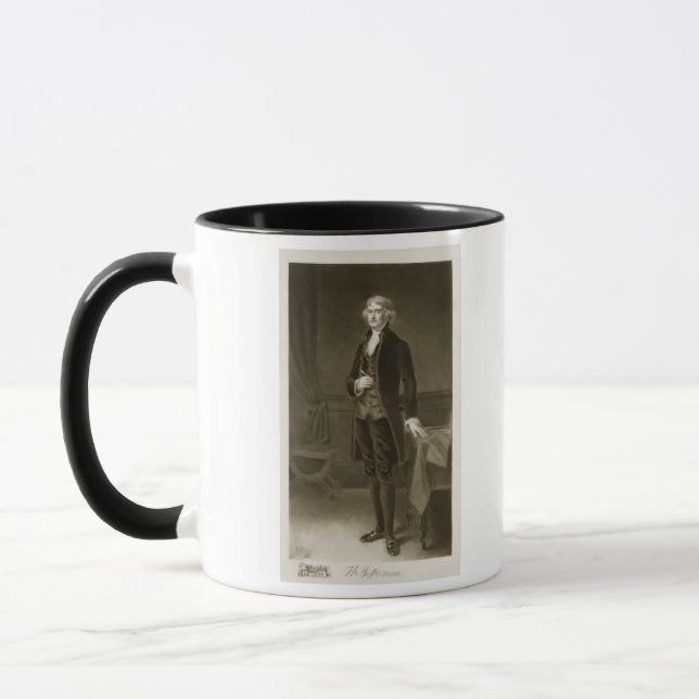 Taza Thomas Jefferson, 3ro presidente del Stat unido (Izquierda)