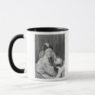 Taza Thomas Killigrew, grabado por J.J Van den Bergh