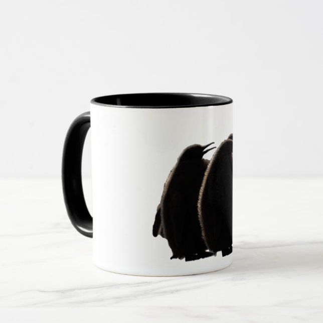 Taza Three fluffy & cute Baby Penguins (Anverso izquierdo)