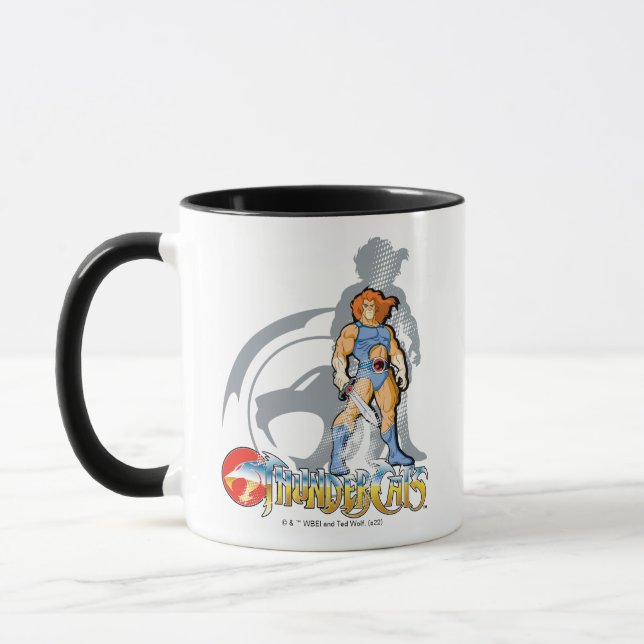 Taza ThunderCats | Gráfica de Sombra de León-O Halftton (Izquierda)