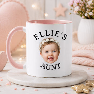 Taza Tía con rostro de bebé personalizado regalo de fot