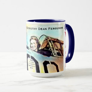 Taza Tía Dot Ferguson WASP piloto de tamaño excesivo 