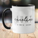 Taza Tía Moderna Elegante Moda Minimalista simple<br><div class="desc">Este diseño sencillo y moderno se compone de una tipografía de san serif.</div>