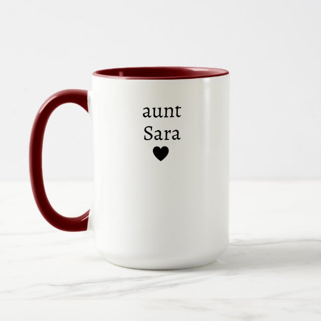 Taza Tía Personalizada Divertida  (Izquierda)