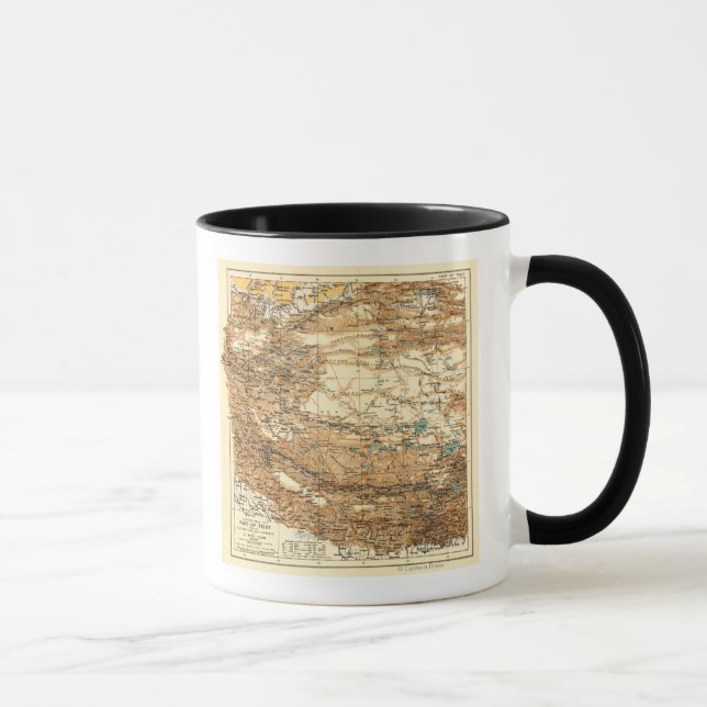 Taza TibetPanoramic MapTibet (Derecha)