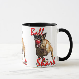 Taza Tiburón 2 de la bola de Malinois