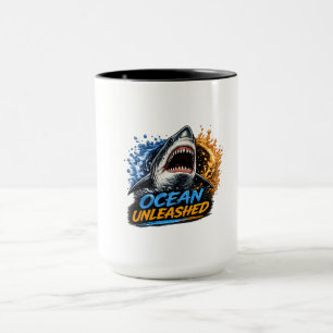 Taza Tiburón desencadenado por el océano: Salpicadura a