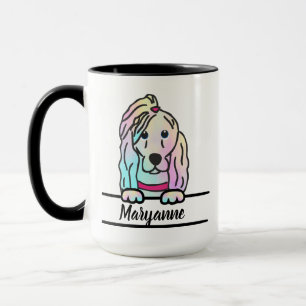 Taza Tie Dye Dog Mug