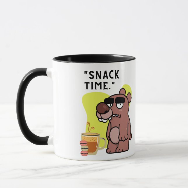 TAZA ¡TIEMPO DE APERITIVOS!- ANIMAL-FUNNY- CAFÉ-COOKIS (Izquierda)