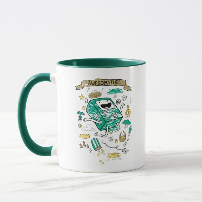 Taza Tiempo de aventura | "Awesomatude" BMO Sketch (Izquierda)
