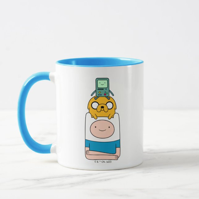 Taza Tiempo de aventura | BMO, Jake y Finn (Izquierda)