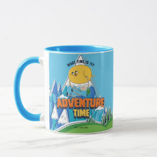 Taza Tiempo de aventura   Jake Flotando Con Finn