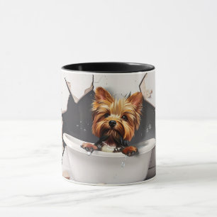 Taza Tiempo de baño de Yorkshire Terrier - Mug 3D Adora