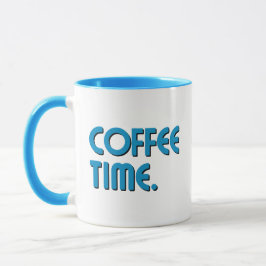 Taza Tiempo de Café | Café Diario Minimalista Simple