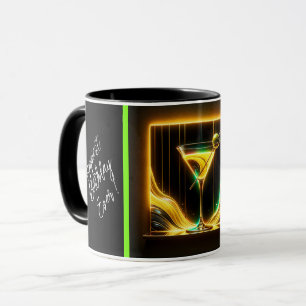 Taza Tiempo de Fiesta de moda Neon personalizado
