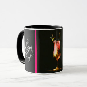 Taza Tiempo de fiesta Neon Moderno Personalizado