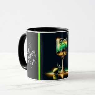 Taza Tiempo de Fiesta Popular Neon Personalizado