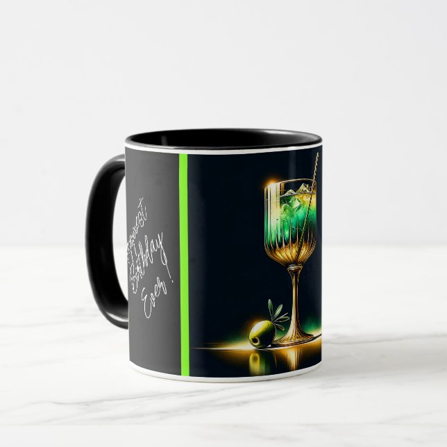 Taza Tiempo de Fiesta Popular Neon Personalizado (Anverso izquierdo)