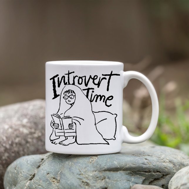 TAZA TIEMPO DE INTROVERSIÓN DIVERTIDO (FUNNY INTROVERT TIME MUG
)