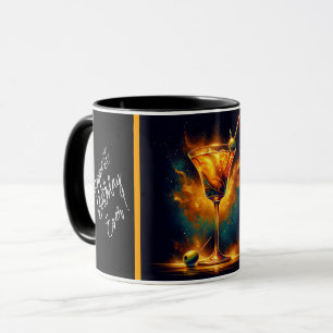 Taza Tiempo Fiesta moderno neón personalizado