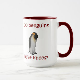 Taza ¿Tienen rodillas los pingüinos?