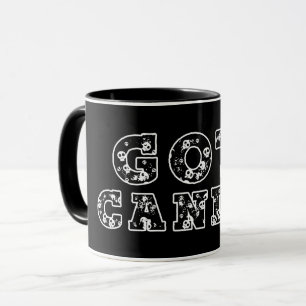 Taza ¿Tienes Dulces? Calaveras Negras y Blancas Hallowe