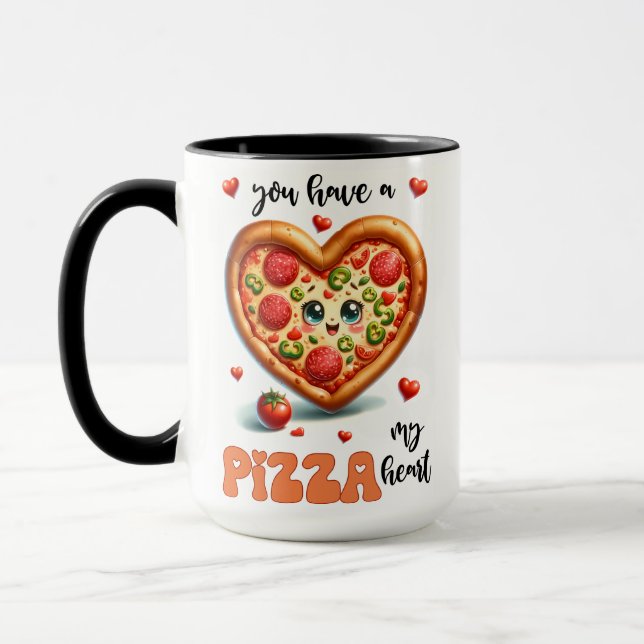 Taza Tienes Mi Regalo De Pizza Cute De Recién Matrimoni (Izquierda)