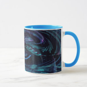 Taza Tierra A Través De La Mugre De Vidrio