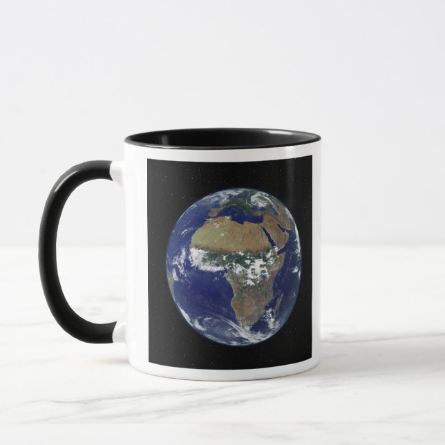 Taza Tierra completa que muestra África y Europa (Izquierda)