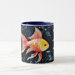 Taza Tierra de ensueño de peces, perfección de acuario,