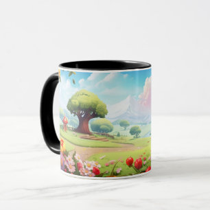 Taza Tierra de fantasía mágica