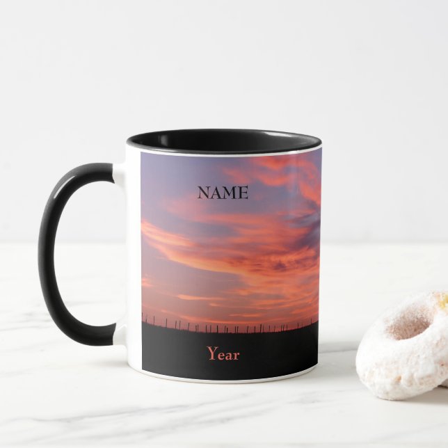 Taza Tierra de los cielos vivos Café Mug (Con donut)