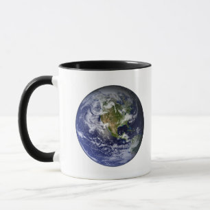 Taza Tierra llena que muestra Norteamérica