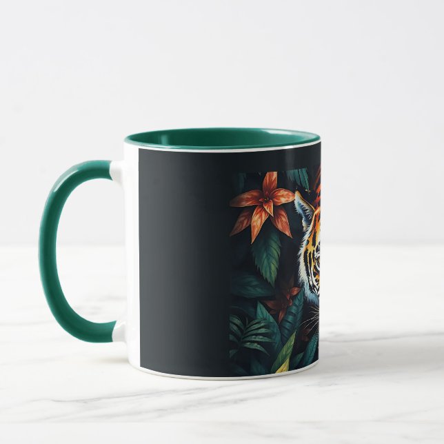 Taza “Tiger of Mine” – Colourful Tiger Portrait (Izquierda)