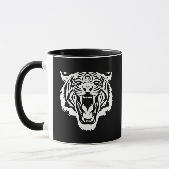 Taza Tigre blanco ruidoso (Izquierda)