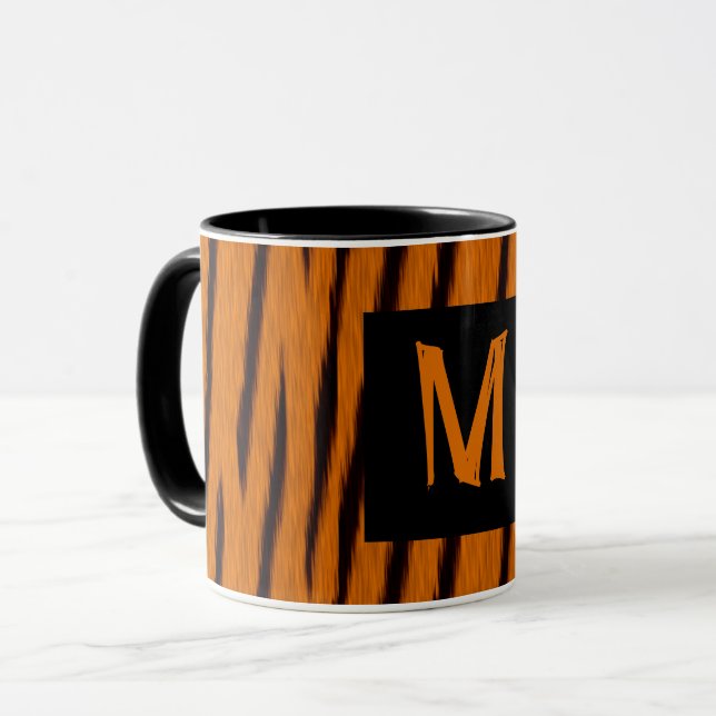 Taza Tigre de rayas con monograma (Anverso izquierdo)