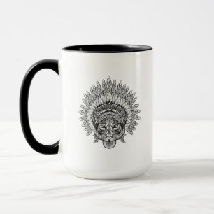 Taza Tigre dibujado mano en estilo
