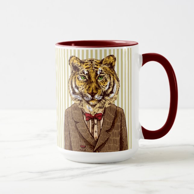 Taza Tigre en desgaste de la tarde (Derecha)