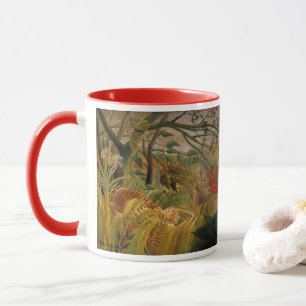 Taza Tigre en una tormenta tropical de Henri Rousseau
