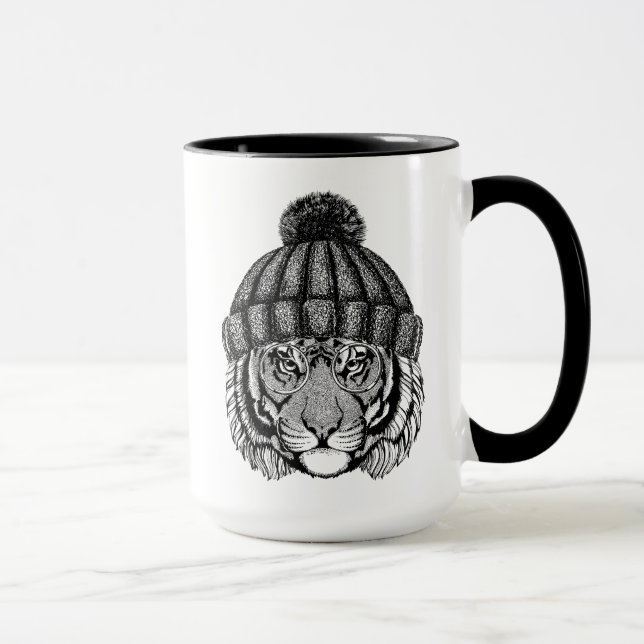 Taza Tigre listo de la moda del invierno (Derecha)