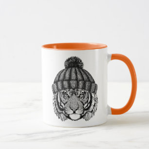 Taza Tigre listo de la moda del invierno